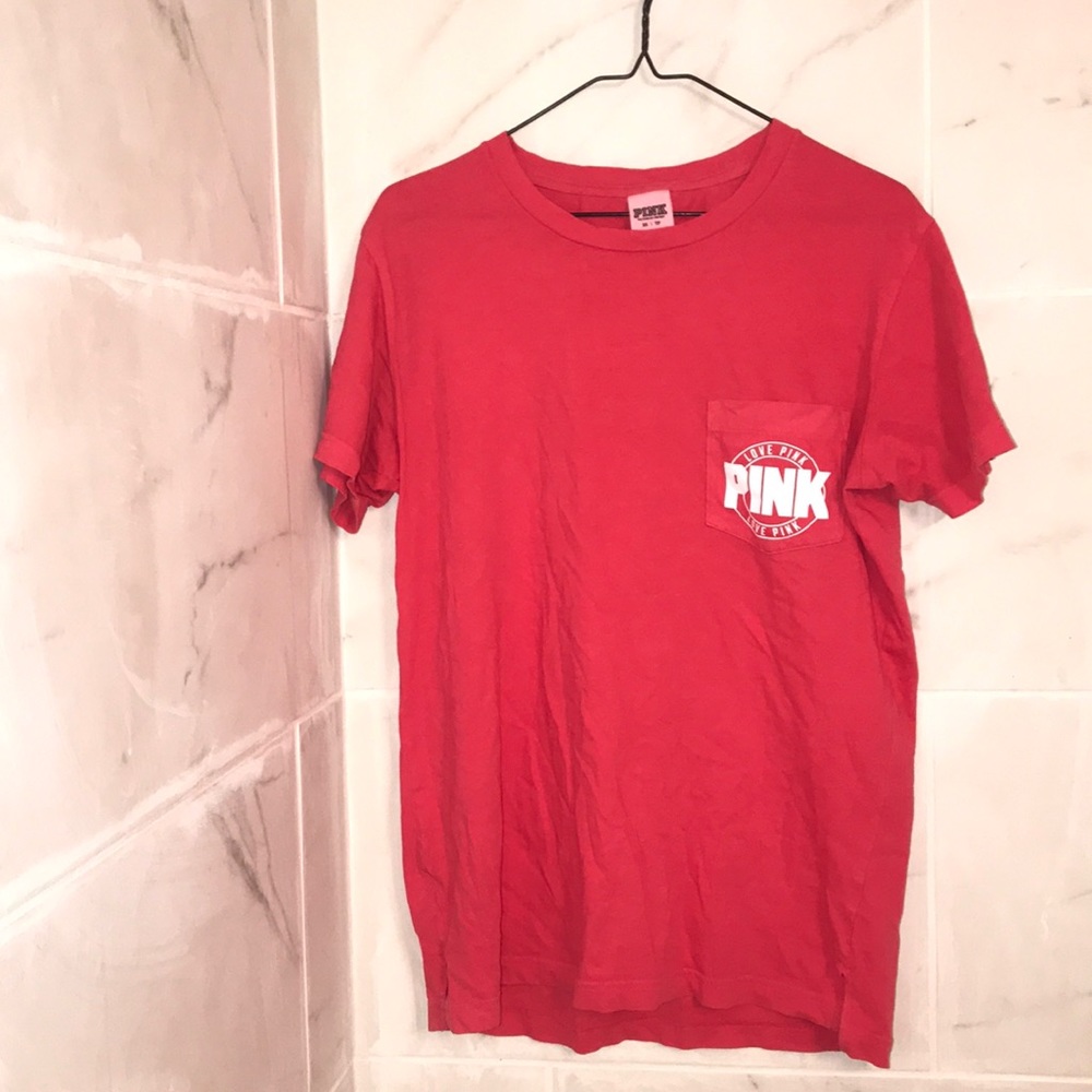PINK logo tee